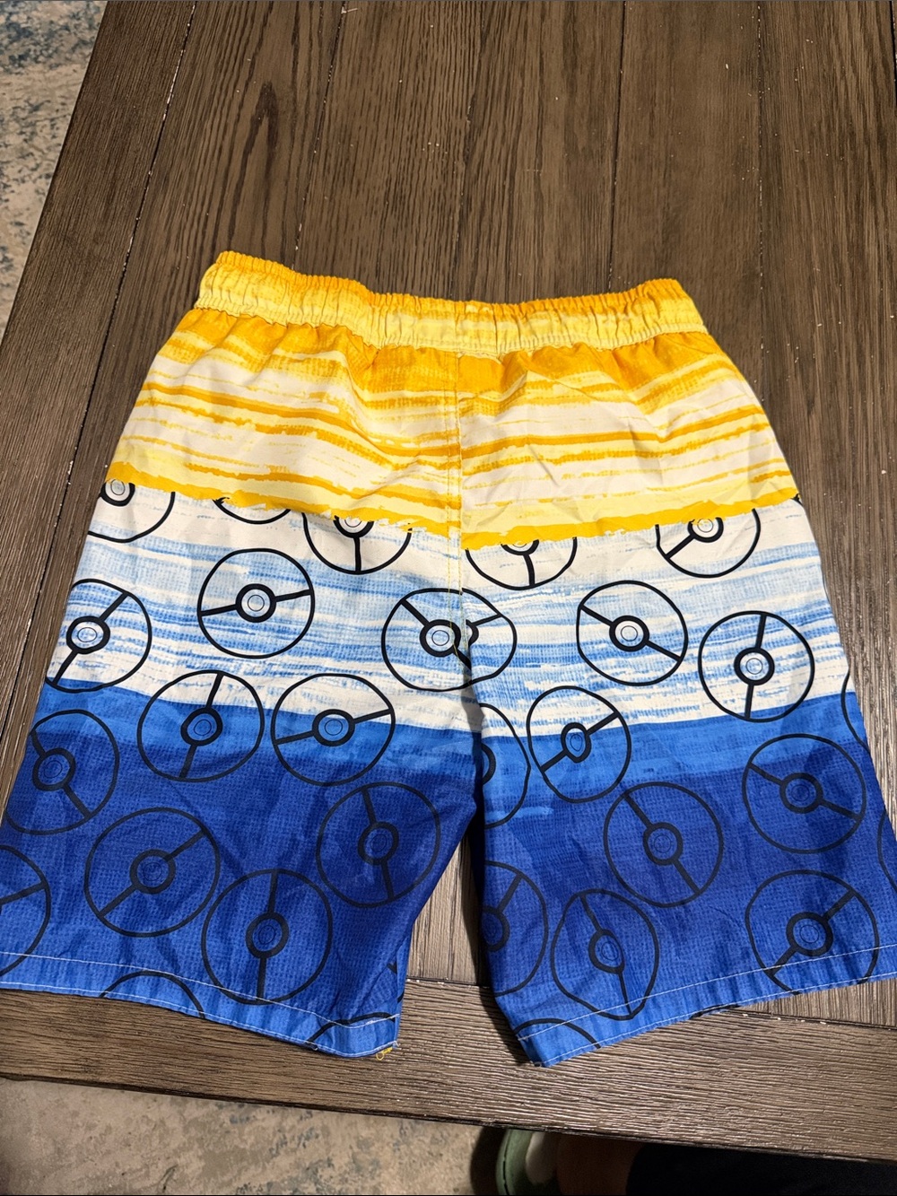 Pokemon Yellow and Blue Kids Swim Trunks - Picture 3 of 7